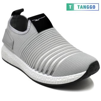 Tanggo F12 Fashion Sneakers Korean Mesh Shoes Light Breathable Slip-On for Men grey