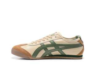 Tiger Loafer Shoes Men's Arthur Tiger Sports Shoes Running shoes MEXICO66 Shoes green beige - intl