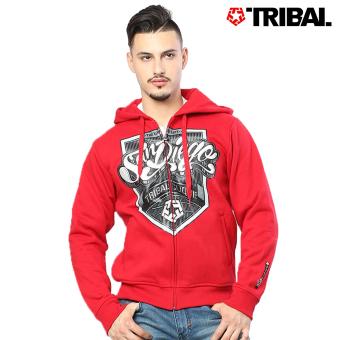 TRIBAL San Diego Culture Trucker Men's Hoodie Jacket Tribal Red
