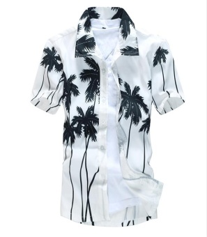 TS Hawaiian vacation short - sleeve beach shirt suit - intl