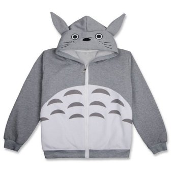 Ufosuit Hot Anime Totoro Gray Jacket Casual Style for Men/Women - intl