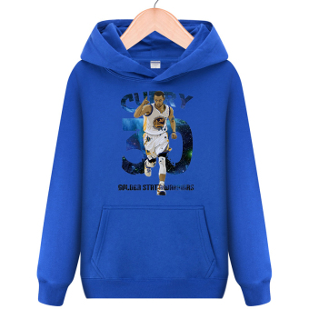 The warriors basketball jerseys hooded students hoodies shirt 3D curry blue 3D curry blue