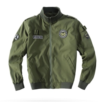 Weargen High Quality Ma1 Army Green Tactical Military varsity Flight Windbreaker Pilot US Air Force Bomber Jacket for Men Clothes 520-Army Green - intl