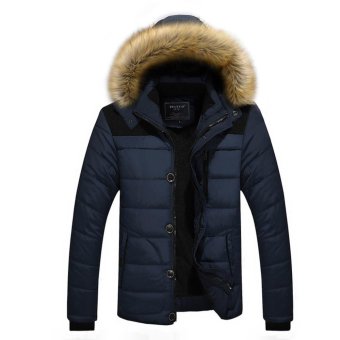 Winter Jacket Men Casual Cotton Thick Warm Coat Men's Outwear Parka Plus size 5XL Coats Windbreak Snow Military Jackets - intl