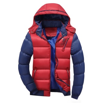 Winter Jacket Men Warm Thermal Coat Cotton Padded Clothes Thickening - intl