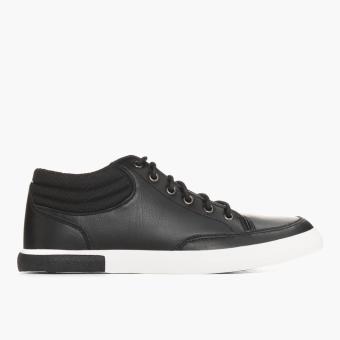 Word Balance Mens Lowell Sneakers Black