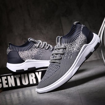 YEALON Mens Running Shoes Lightweight Sports Shoes Summer Breathable Jogging Sneakers For Man Outdoor Flat Walking Trend Shoes Casuals Rubber Shoes - intl