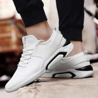 YEALON White Sneakers For Men Fashion Sport Shoes Casual Shoes Men Big Size39-48 Black - intl