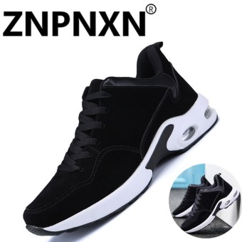 ZNPNXN Fashion Men Flat Shoes Spring Platform Casual Shoes Men Casual Sport Shoes Black And White - intl