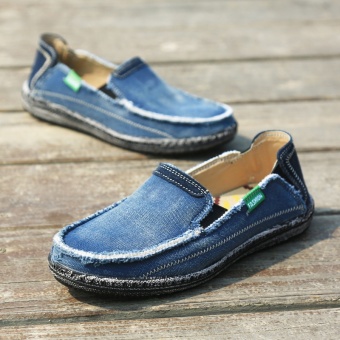 ZNPNXN Men Shoes Tide Canvas Casual Shoes Slip On Men Canvas Shoes Fashion Quality Men Shoes Old Beijing Shoes Beggar Shoes - intl