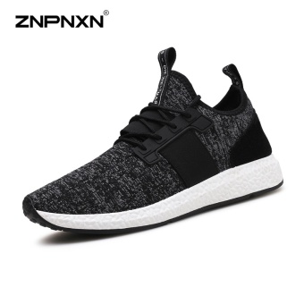 ZNPNXN Men'S Shoes Breathable Comfort Tide Shoes Coconut Shoes Men'S Shoes Fashion Casual Sports Shoes Mens Shoes Size 39-44 Yards Black - intl