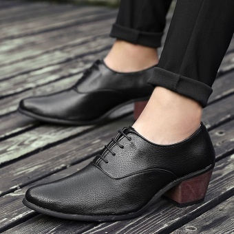 ZOQI Fashion Leather Shoes Men's Boots Black - intl