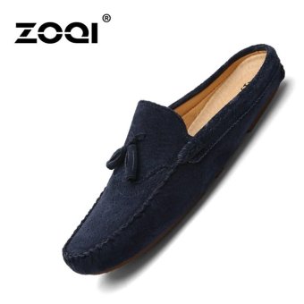 ZOQI Fashion Men Shoes Slip-Ons & Loafers Comfortable Flat ShoesBlue - intl
