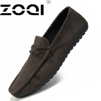 ZOQI Fashion Spring Style Soft Moccasins Men Loafers High Quality Genuine Leather Shoes Men Flats Driving Shoes - intl