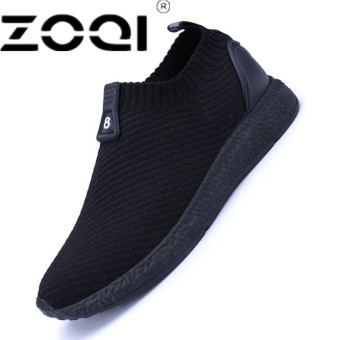 ZOQI Men Running Shoes Breathable Mesh Lace Up Trainer Walking Shoes Outdoor Athletic Sport Sneakers For Men - intl