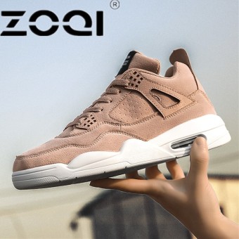 ZOQI New Style Men Running Shoes Outdoor Jogging Training Shoes Sports Sneakers Men Keep Warm Shoes For RunningApricot - intl