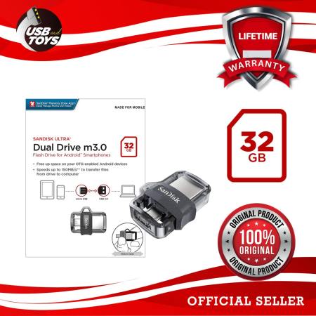 SanDisk Ultra SDDD3 32GB OTG USB M3.0 Dual Drive