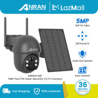 Solar CCTV IP Security Camera Outdoor WirelessHome Security Smart Camera Wifi Outdoor with 360° View Waterproof Color Night Vision PIR Human Detection2-Way Talk ANRAN Q01