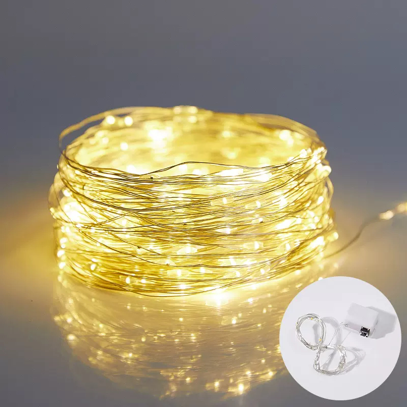 Mini LED Fairy String Lights Battery Operated 30LEDs Battery Powered Copper Wire Mini Firefly Twinkle Lights for Bedroom Christmas Wedding Party Decoration Warm White