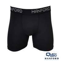 Hanford Athletic Men Pro Cool 2.0 Quick Dry Compression Boxer Shorts Flex - Black (Single Pack)