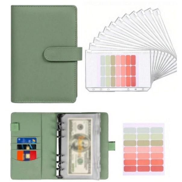 A6 100 Days Envelope Savings Challenge Budget Binder Money Savings Notebook Cash Storage Book Money