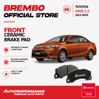 Brembo Ceramic Brake Pads Front for Toyota Vios 1.3 2013-2025 Low Dust OEM Replacement (P83165N)