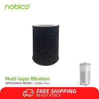 Nobico KJ360-PLUS H13 HEPA Replacement Filter | Pet Hair/Odor Removal & Antibacterial | Compatible with Air Purifier