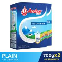 Anchor Full Cream Milk Powder Plain 700G x2