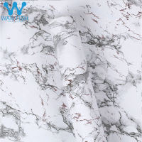WANFISH white marble for kitchen bathroom self-adhesive waterproof pvc wallpaper 10mx45cm wall sticker