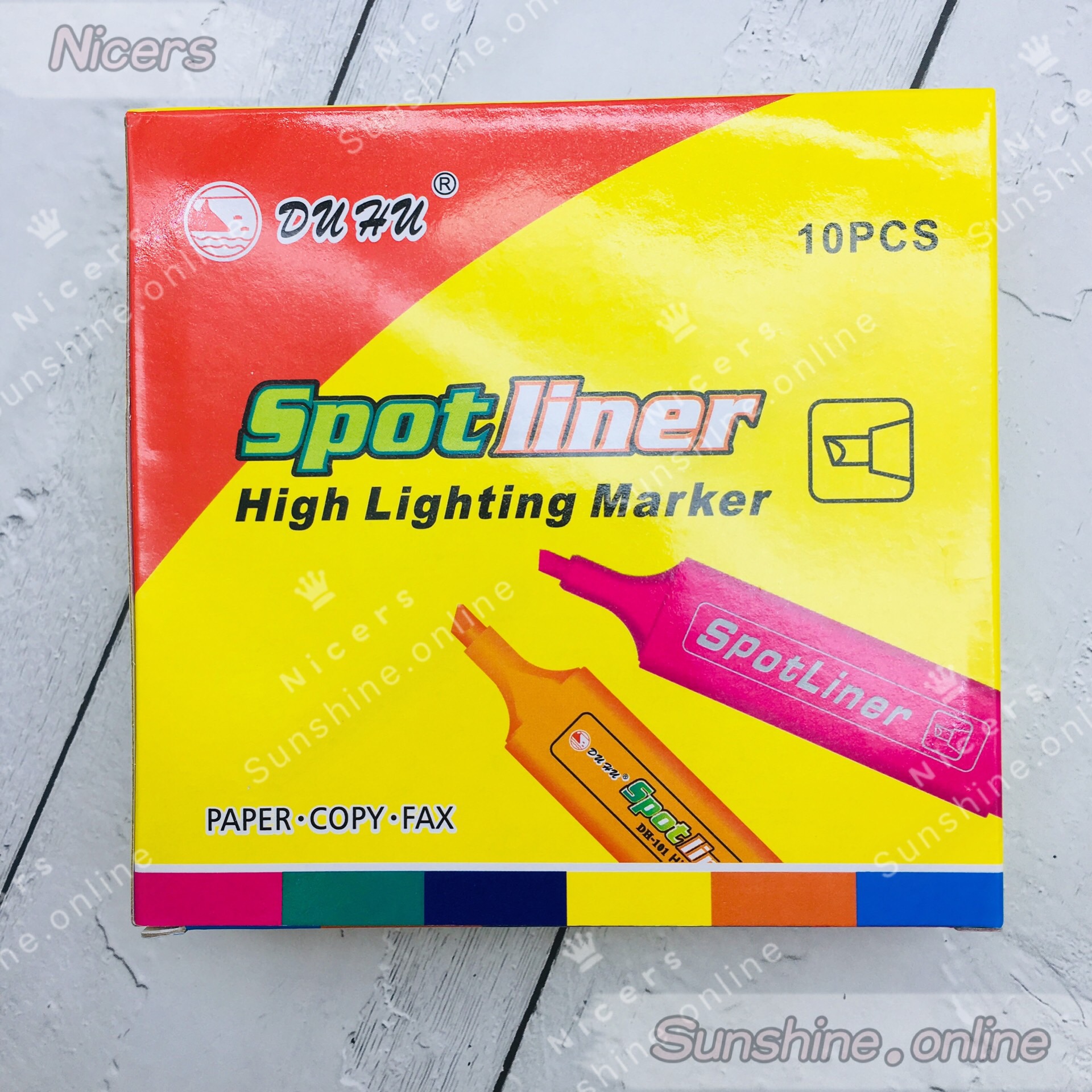 10pcs spotliner highlighter marker DH-102
