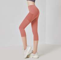 woman 3/4 yoga leggings woman sports quick drying leggings zumba pants fitness pants with pocket pants
