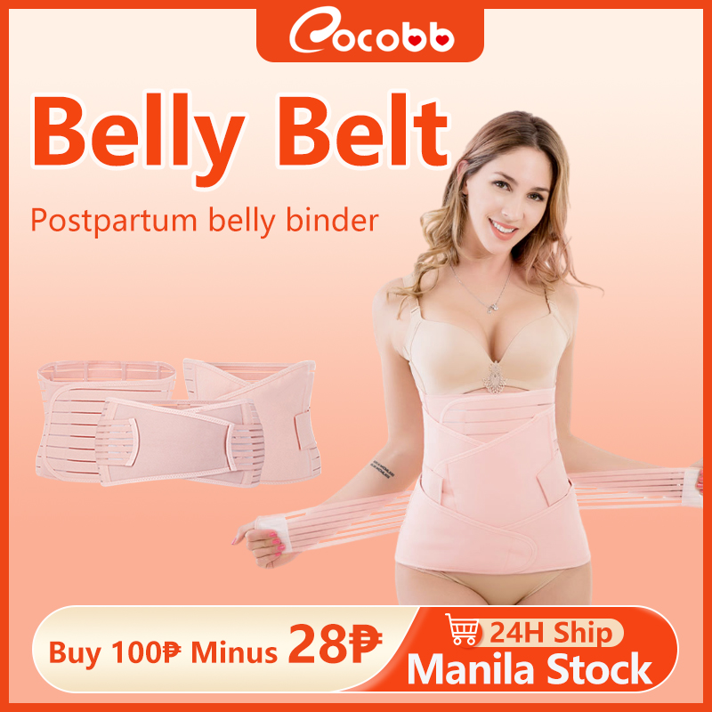 COCOBB 3 in1 Maternity Binder Recovery Belt Girdle Belly Postpartum Binder Belly Body Shaper Elastic Postnatal Waistband