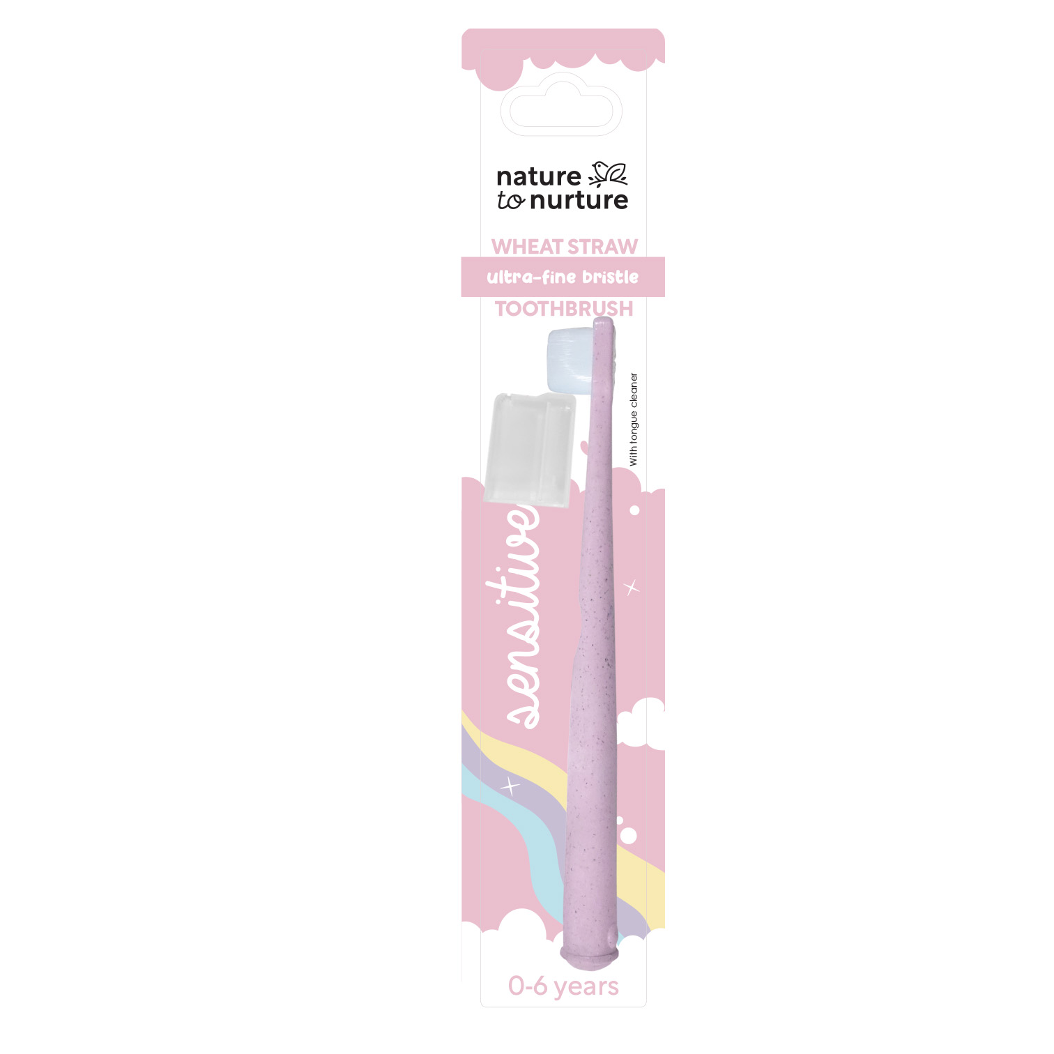 Nature to Nurture Wheat Straw Ultra-Fine Bristle Toothbrush 0-6 Years Old | Gentle on Gums | For Babies & Kids
