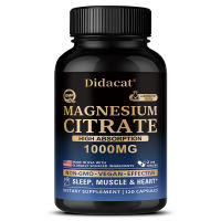Viên Nang Magie Citrate 1000 Mg | Thực Phẩm Bổ Sung Dễ Hấp Thụ - Hỗ Trợ Giấc Ngủ Cơ Bắp Và Sức Khỏe Tim Mạch