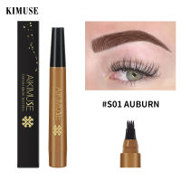 KIMUSE Brand Eyebrow Fork Tip Liquid Pencil 4 Head Eyebrow Waterproof Tattoo Pen Long Lasting