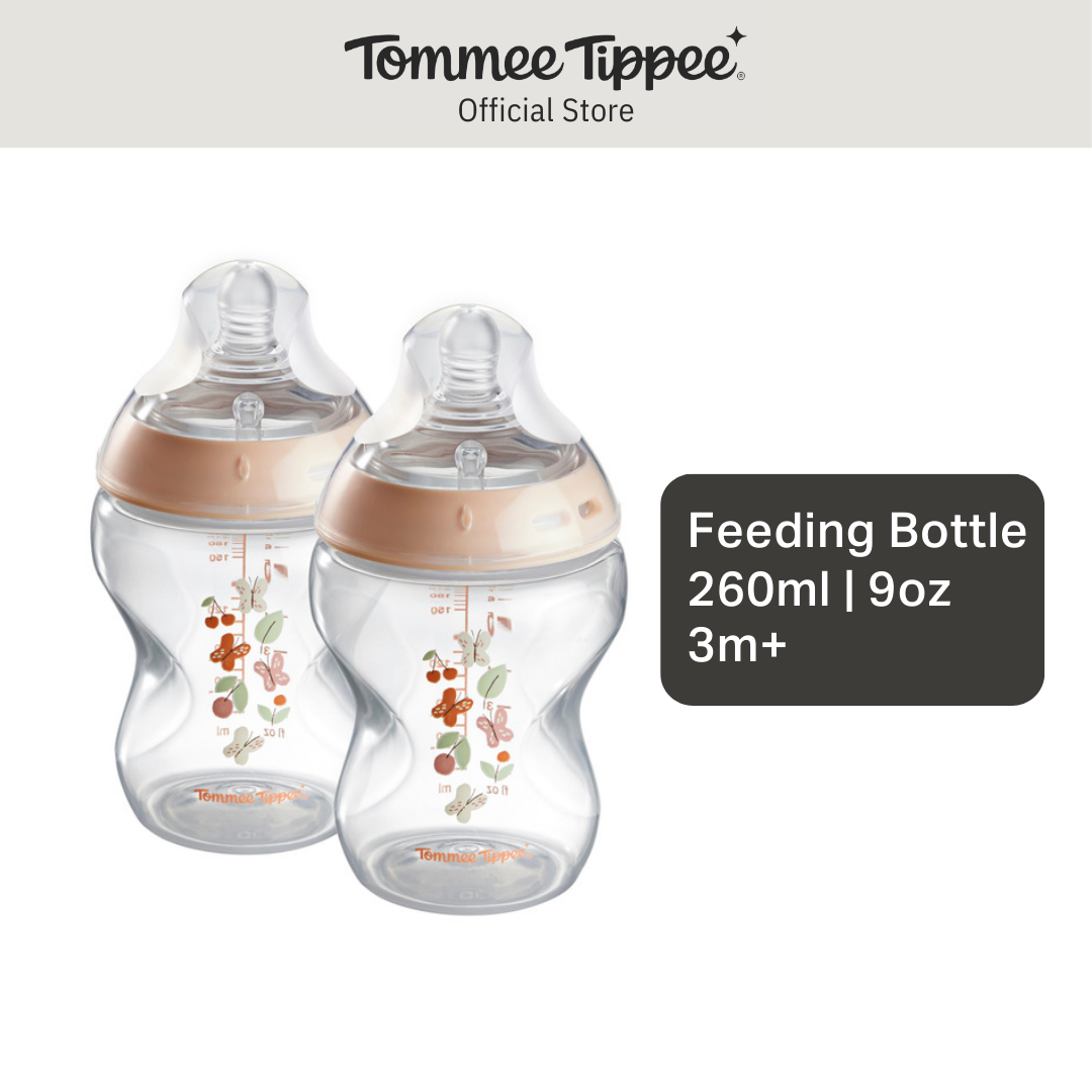 Tommee Tippee Natural Start Self Sterilzing PP Bottle 260ml w/ Super Soft Teat 2 Pack- Pink