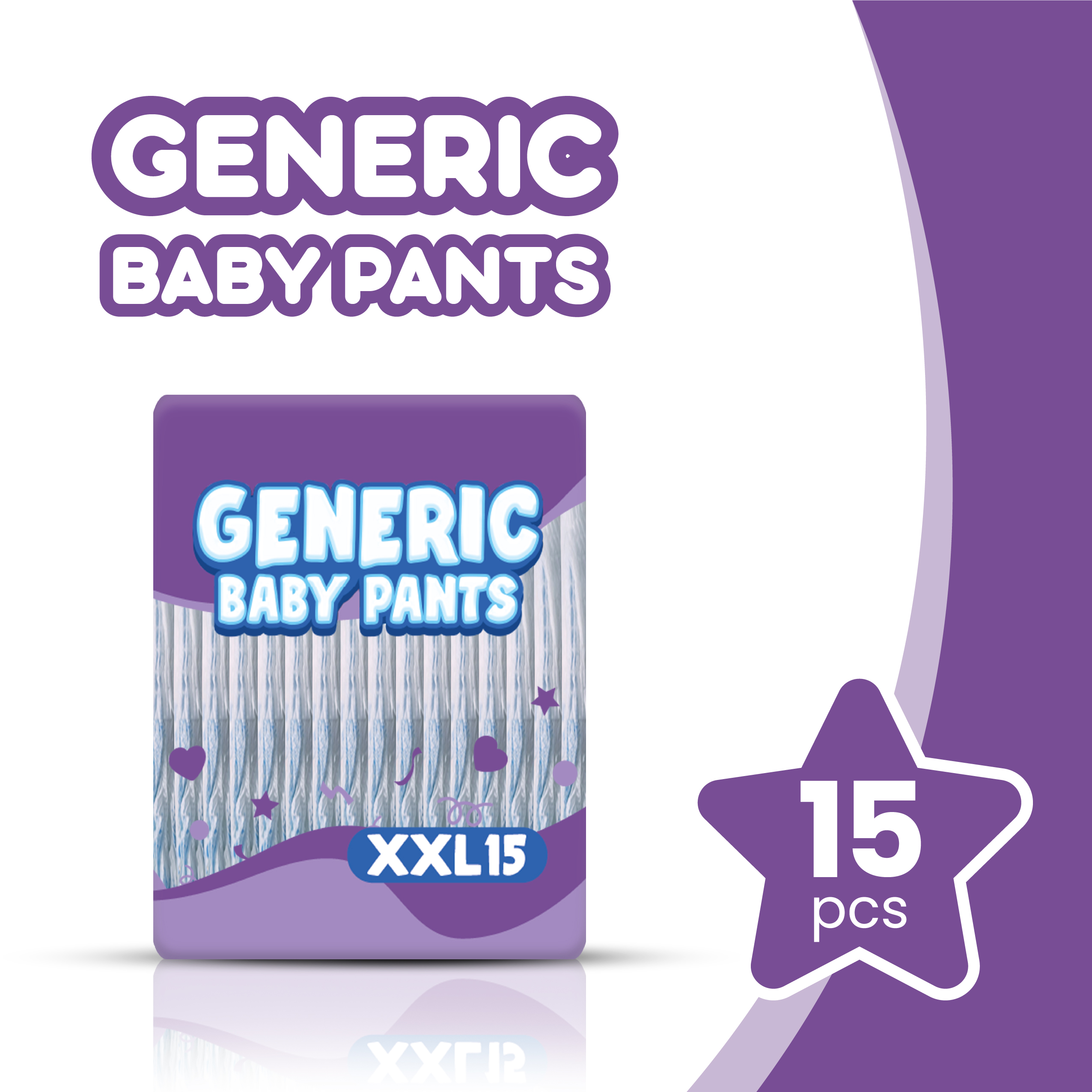 Generic Baby diaper pants XXL 15s