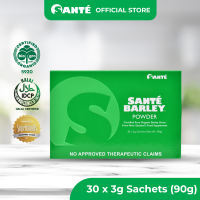Santé Barley Powder – 100% Certified Organic Barley Grass from New Zealand – 30 Sachets