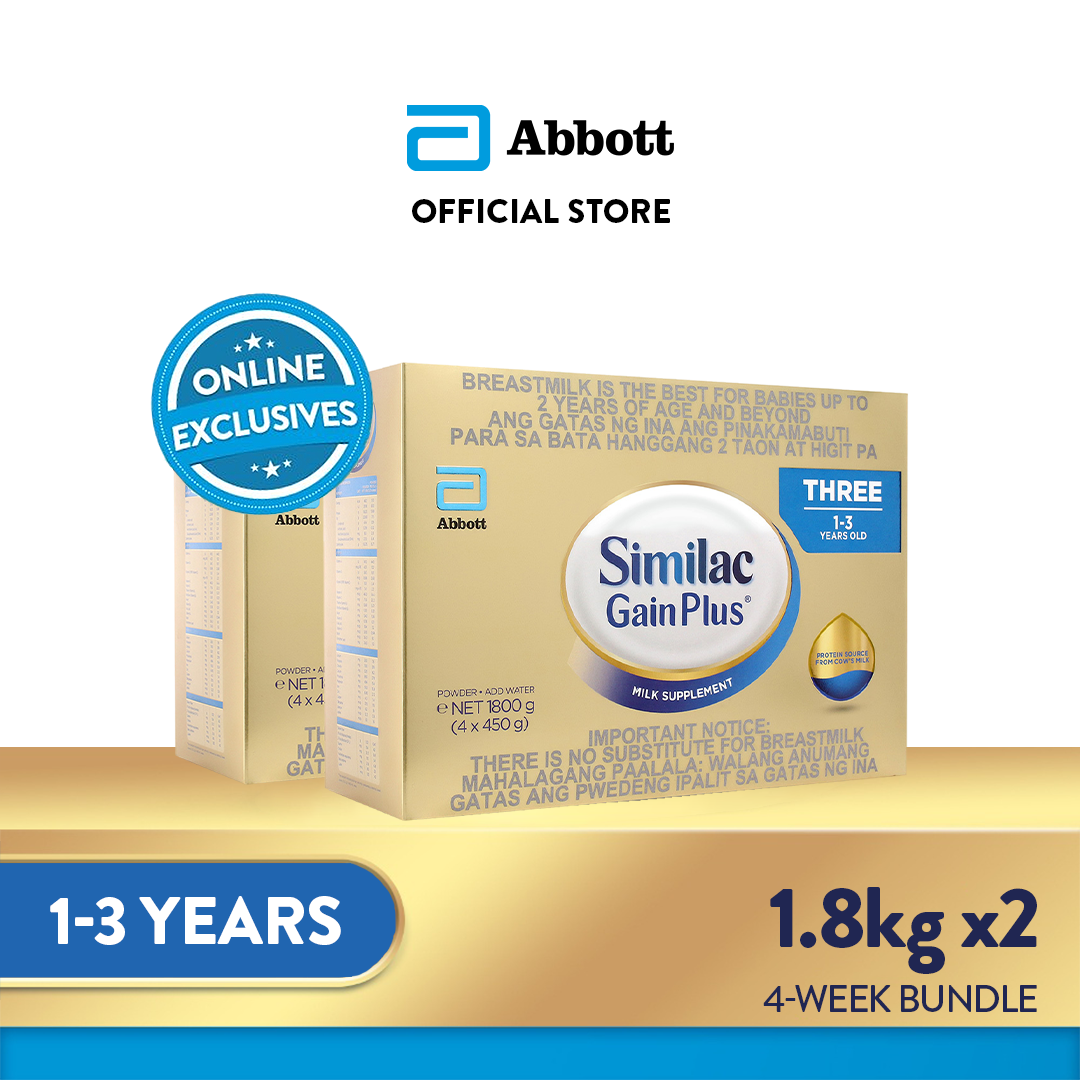 Similac GainPlus 3.6kg for Children 1-3 Years Old Milk Supplement Powder (3.6kg)