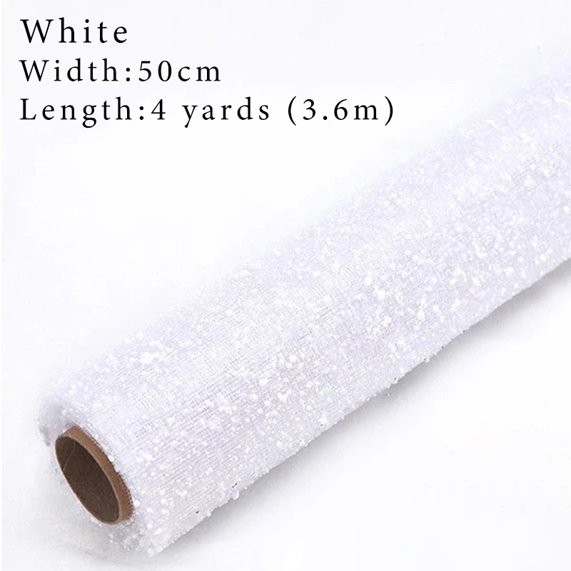 Snow Dot Gauze Bouquet Waterproof DIY Bouquet Package Snowflake Mesh Wrapping Paper