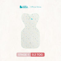 Love To Dream Swaddle UP™ Sleepsack Blanket for Newborn & Swaddling Babies (Stage 1) Organic Lite 0.2 TOG - Cream Star Dust