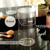 MONIKO Original Office Organizer Desktop Pen Storage Box Pencil Brush Pot Pen Holder Makeup Brush Plastic Container