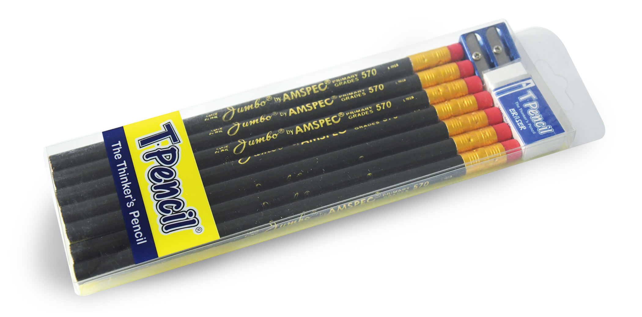 T-Pencil Black Jumbo Amspec School Case Set