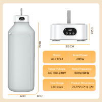 ALLTOU Clothes Dryer Machine Remote Control Dryer for Clothes 600W Portable Dryer With Timer