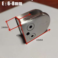 304 Stainless Steel Glass Holder Clamp Glass Hold (6-8mm/8-10mm/10-12 Glass)