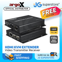 ArgoX 1080p HDMI KVM Extender Full HD Video Transmitter Receiver with Up to 150m Transmission Range RJ45 Ethernet Lan Network Port Bi-Directional IR USB Keyboard and Mouse Control for PC TV Monitor Laptop | HDES31 | JG Superstore