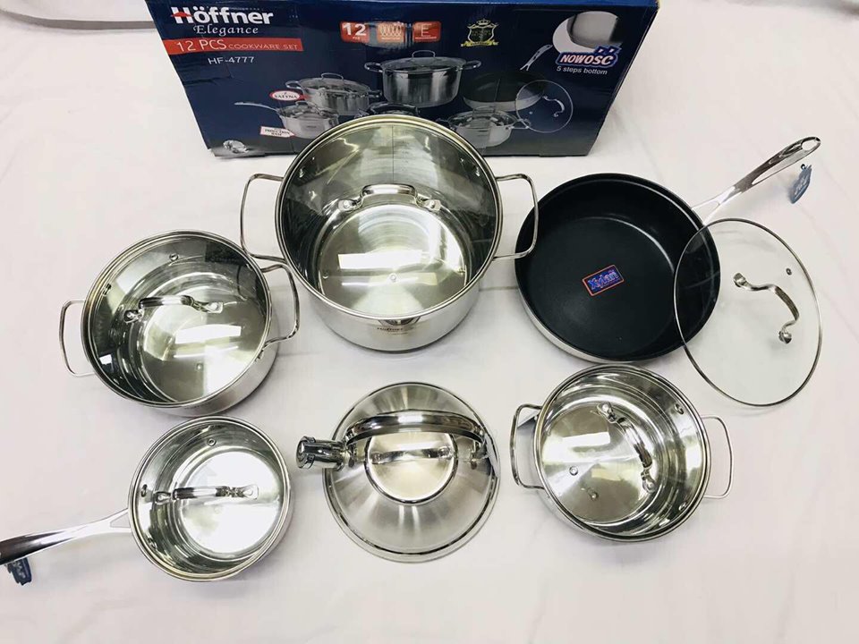 12pcs Hoffner Elegance Stainless Steel Cookware Set review and price