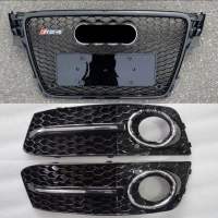 Audi A4/S4 Car Front Bumper Mesh Hood Grille/2008-2012/Facelift/Honey Comb/Bumper Grille/Bumper Grilles Assembly/2009 2010 2011 EZAuto