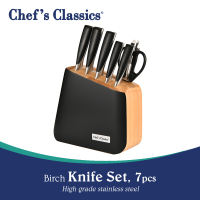 Chefs Classics Birch Stainless Steel Knife Set 7pcs