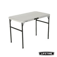 Lifetime USA 42 Inch Almond Solid Top Table - Durable Eco-Friendly Easy Assembly Versatile Design!